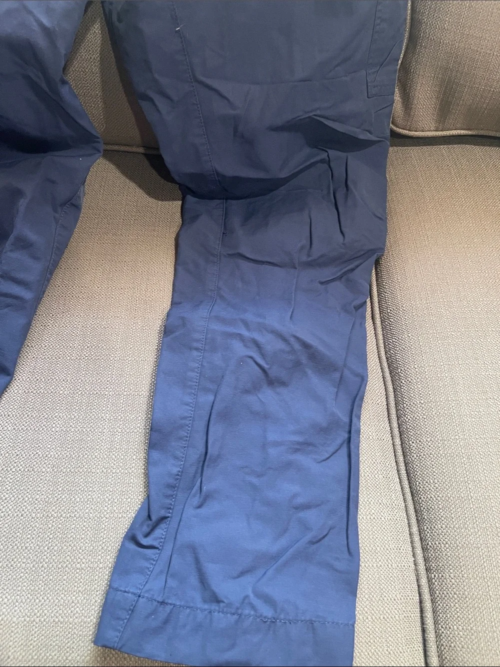 Nike Men's Navy Cargo Pants with Elastic Waist and Drawstring